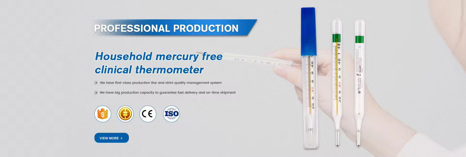 Mercury Free Glass Thermometer
