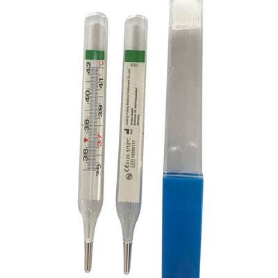 OEM Support Clinical Glass Mercury-free Scale Thermometer for Oral Rectal Axillary