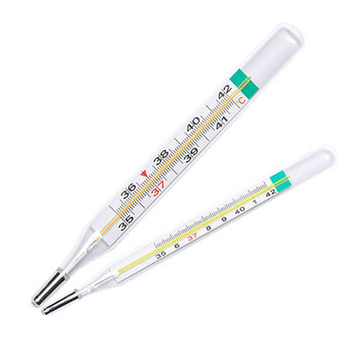 OEM Support Clinical Glass Mercury-free Scale Thermometer for Oral Rectal Axillary